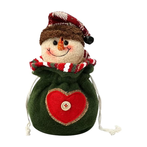 FastXmas Christmas Apples Gift Doll Bag,3.5 x 10.2 Inch Christmas Eve Apples Packaging Box, Embroidery Creatives Drawstring Candy Bag, Suitable For Christmas Holiday Party Gift Bag,Warpping