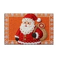 thumbnail image 1 of FastXmas Christmas Bathroom Floor Mat,Xmas Simulate 3D Knitted Absorbent Mat,Santa and Pinte-Tree Floor Area Rug,Christmas Non Slip Mat for Bathroom, Kitchen, Door, Bedroom, Home Decor 23.6x15.7 In, 1 of 5