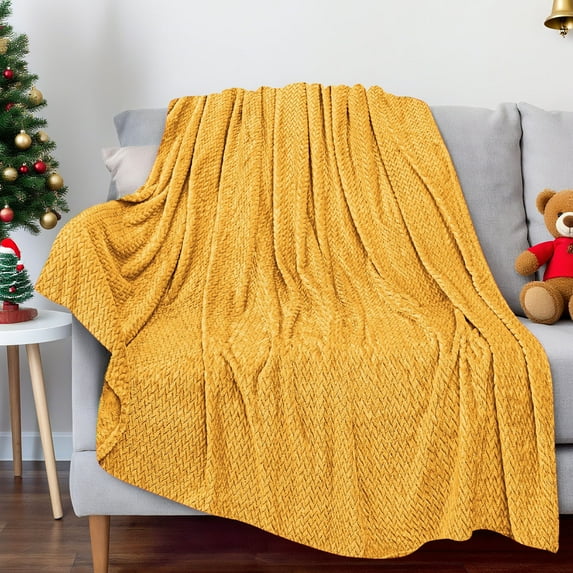 FastXmas Christmas Blanket Throw 39.4 x 59 In Christmas Plain Blankets Comfortable and Cosy Blanket Xmas Nap Blanket Machine Washable and Durable Blanket for Couch Sofa Bed Lounging Gifts for Adults