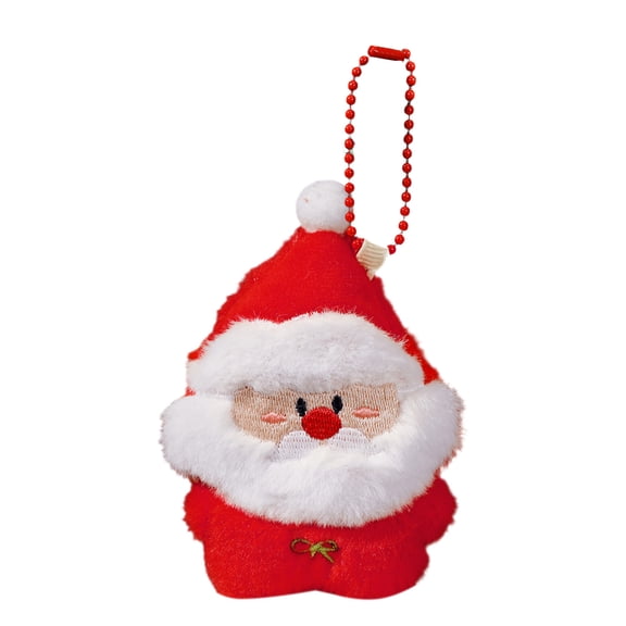 FastXmas Christmas Doll Ornaments,2.9 x 3" Soft Doll Hanging Ornament for CHristmas Tree,Decorative Santa,Wreath,Pine-Tree Shped Pendants Christmas Hanging Decorations for Home Holiday Party Decor