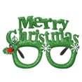 thumbnail image 1 of FastXmas Christmas Glasses Glittering Holiday Party Decorations,5.9x4.3" Eyeglasses Frames, Costume Eyeglasses for Christmas Parties Holiday Dress Up ,Favors Photo Booth Glasses Frames, 1 of 6