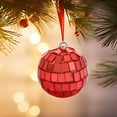 thumbnail image 1 of FastXmas Christmas Hypoallergenic Reflective Ball Ornament,Christmas Tree Foam Reflective Foam Balls Decorations More Colors Choices Foam Balls Decor For Christmas Tree Holiday Home Party(Red), 1 of 6