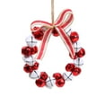 thumbnail image 1 of FastXmas Christmas Jingle Bell Wreath Door Hanging Front Door Wreath Christmas Tree Hanging Party Decorations Ornaments, 1 of 6