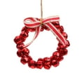 thumbnail image 1 of FastXmas Christmas Jingle Bell Wreath Door Hanging Front Door Wreath Christmas Tree Hanging Party Decorations Ornaments, 1 of 6