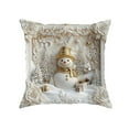 thumbnail image 1 of FastXmas Christmas Pillow Cases,White Xmas Throw Pillow Covers Decorations,HD Printing Pillow Case,Reindeer,Pine-Tree or Snowman Pattern Covers,Pillow Cases for Winter,Sofa,Living Room 17.7x17.7", 1 of 3