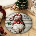 thumbnail image 1 of FastXmas Christmas Round Bathroom Shower Rug Washable Circle Bath Mat Non Slip Absorbent Bathtub Rug Front Door Mat Xmas Winter Decor Carpet for Entrance Kitchen Bedroom, 1 of 6