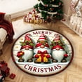 thumbnail image 1 of FastXmas Christmas Round Bathroom Shower Rug Washable Circle Bath Mat Non Slip Absorbent Bathtub Rug Front Door Mat Xmas Winter Decor Carpet for Entrance Kitchen Bedroom, 1 of 6