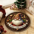 thumbnail image 1 of FastXmas Christmas Round Bathroom Shower Rug Washable Circle Bath Mat Non Slip Absorbent Bathtub Rug Front Door Mat Xmas Winter Decor Carpet for Entrance Kitchen Bedroom, 1 of 6