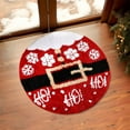 thumbnail image 1 of FastXmas Christmas Rugs Ornament,15.7 Inch Christmas Santa Floor Mat Decoration, Red and White Area Rug,Non Slip Water Absorbent Christmas Style Bathroom Rug for Bathroom,Kitchen,Living Decor, 1 of 8