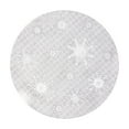 thumbnail image 1 of FastXmas Christmas Snowflake Disposable Placemats Winter Embroidered Table Placemats Washable Round Snow Flake Table Mats for Xmas Party Holiday Wedding Dinner Decoration, 1 of 6