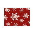 thumbnail image 1 of FastXmas Christmas Snowflake Placemats,17.7" Christmas Snowflake PVC Table Mat, Round Waterproof and Avoid Scalding Christmas Style table mat, Xmas Table Mat Decor for Christmas Dining Party Kitchen, 1 of 5