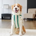 thumbnail image 1 of FastXmas Christmas Style Dog Sweater Dress,Pine-Tree Pattern Dog Sweater,Warming and Cosying Dog Pet Dress,Christmas Stripe Dog Sweater,Double - Sided Fleece Pet Sweater for Dogs to Keep Warm, 1 of 6