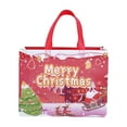 thumbnail image 1 of FastXmas Christmas Tote Bags, 12.8 x 9.8" Xmas Gift Bags with Handle,Merry Christmas Non-Woven Reusable Treat Bags,Santa Printing Shopping Wrapping Bags for Christmas Holiday Party Favors Supplies, 1 of 6