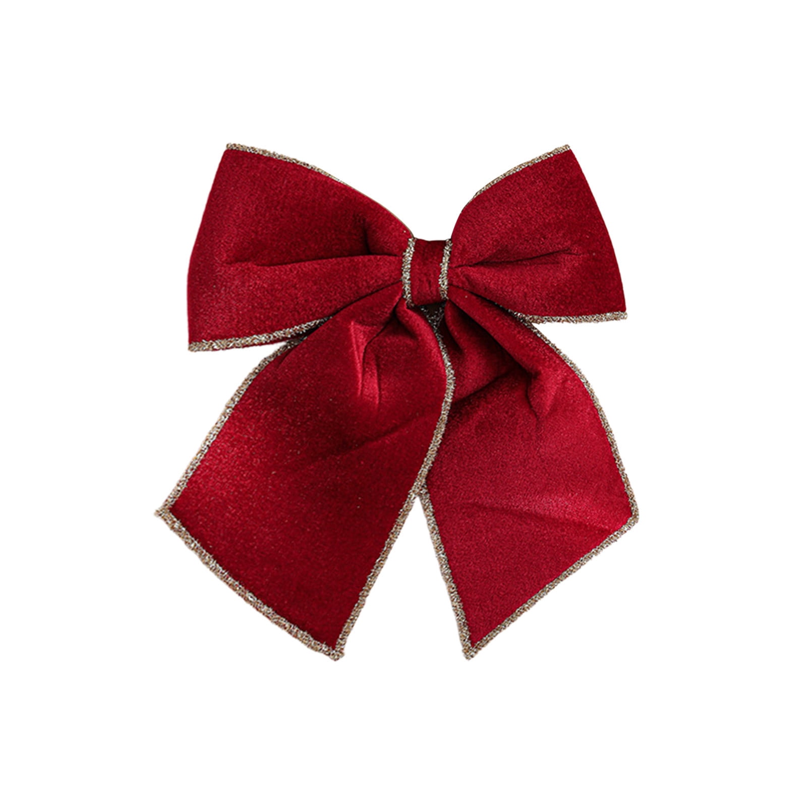 FastXmas Christmas Tree Bows Decorations,Big Flocking Velvet Bow ...