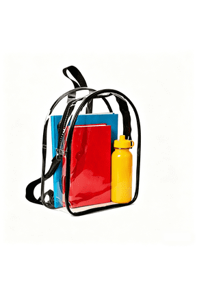 Clear Backpack,Heavy Duty Stadium Bag, Small Clear Backpack for Concerts,Works, Fast Security Check, Waterproof PVC Transparent Backpack with Adjustable Straps for Women Men(11.8*4*9.8 In)