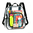 thumbnail image 1 of FastXmas Clear Backpack, PVC Waterproof Transparent Backpack With Reinforced Straps Mesh Pockets Through Security Backpack, Stadium Approved Clear Purse for Commuting, Work, Travel, 1 of 8