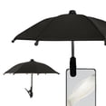 thumbnail image 1 of FastXmas Clip On Phone Umbrella for Sun Shade - Universal Cute Umbrella with Clip, Outdoor Anti-reflective Glare Blocking Cell Phone Sun Shade,Black, 1 of 6