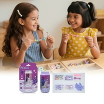 FastXmas DIY Bead Bracelet Toys Ideal Birthday Gift for Girls Aged 3 4 5 6 7 - Pop Beads Jewelry Making Kit, Arts and Crafts Toys for 3-7 Year Old Kids, DIY Set for Creative Play