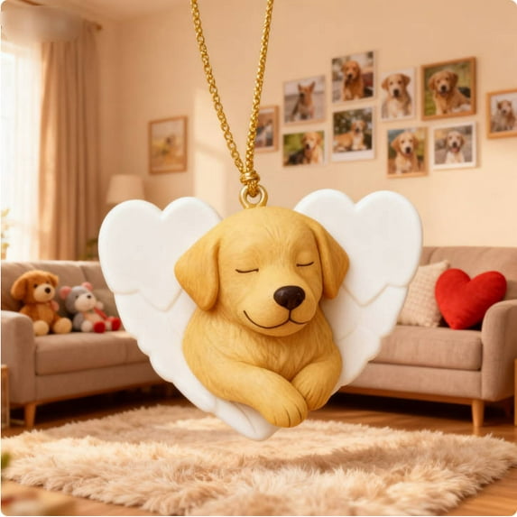 FastXmas Dog Christmas Tree Ornament,3.15 Inch Small Dog Hanging Decoration,Happiness Dog Xmas Decorations Funny Dog Lovers Gift Hanging Decoration Assorted Holiday Ornament for Holiday Party