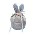 thumbnail image 1 of FastXmas Easter Bunny Gift Bags,Big Rabbit Ear Velvet Bags with Drawstrings Bunny Gift Pouches Party Favors for Boys and Girls Basket Party Supplies Candy Treat(1Pc 5.1"x5.5"), 1 of 5
