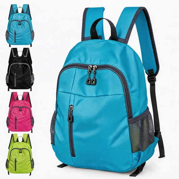 FastXmas Foldable Waterproof Backpack, Large Bag for Commute Outdoor Sports Travel Inside Wet Clothes Compartment Packable For Outdoor Hiking, Travel(16.5 * 11.5 Inch)