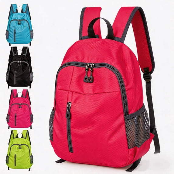 FastXmas Foldable Waterproof Backpack, Large Bag for Commute Outdoor Sports Travel Inside Wet Clothes Compartment Packable For Outdoor Hiking, Travel(16.5 * 11.5 Inch)