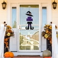 FastXmas Halloween Sign for Front Door, 23 inch Wooden Happy