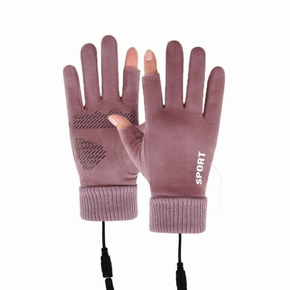 FastXmas Heated Gloves Outdoor Cycling Gloves for Men Women Hand Warmer Gloves Waterproof and Touchscreen Winter Gloves for Winter Sports Skiing Snowboarding Cycling, Outdoor Work(USB-Powered)