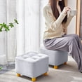 thumbnail image 1 of FastXmas Low Height Stool 9x11 Inch Non-Slip Small Stool Plain Color Cloth Mat with Big Snap Tirm and Slient Foot Mat Low Stool for Home Bedroom Shoe Changing Garage Cushion Carpet Camping Seating, 1 of 6