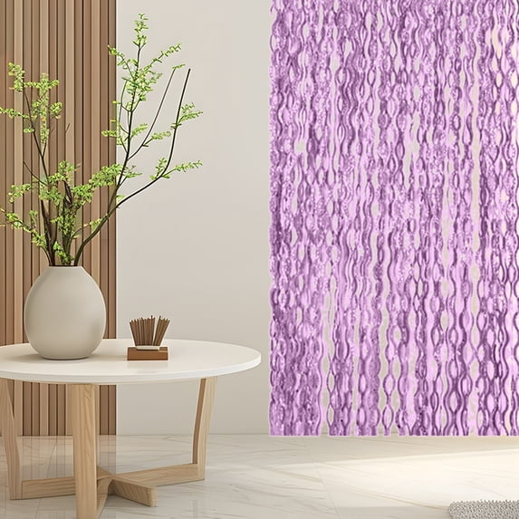 FastXmas Metallic Foil Curtains, 39"x79" Self-Adhesive S-Shape Star Pattern Glitter Streamer Curtains, Sparkling Fringe Rain Curtain Photo Booth Backdrop Home Decor for Birthday Wedding Party