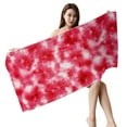 thumbnail image 1 of FastXmas Microfiber Beach Towel, Red Tie Dye Print Sand Free Beach Towel, Soft Lightweight Quick Dry Bath Towel Oversized Super Absorbent Swimming Pool Towel for Camping Vacation(30"x59"), 1 of 4