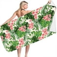 thumbnail image 1 of FastXmas Microfiber Beach Towel, Tropical Palm Leaf Pattern Sand Free Beach Towel,Soft Lightweight Skin-Friendly Bath Towels Super Absorbent Quick Dry Beach Blanket for Camping Vacation Swim(28"x55"), 1 of 7