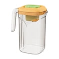 thumbnail image 1 of FastXmas Mini Cold Drinking Jug Cup Transparent Jug Drinkware Cold Kettle Coffee Cold Brew Pot Home Use Large Capacity Beverage JuiceTea Drink Bucket(4.9*4.9*7.8 Inch), 1 of 6