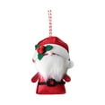 thumbnail image 1 of FastXmas Mini Santa Claus Christmas Tree Hanging Ornaments,3.1 x 4.5 Inch Non-Woven Fabric Santa Claus Hanging Ornaments,Cute Santa Claus for Christmas Tree,Wreath,Window,School Bag,Desk Decor, 1 of 5