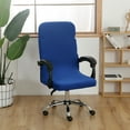 thumbnail image 1 of FastXmas Office Chair Cover, Stretchable Solid Color Computer Chair Slipcovers with Zipper, Soft Breathable Dust-proof High Back Chair Spandex Cover Removable Washable Universal Desk Chair Protector, 1 of 9