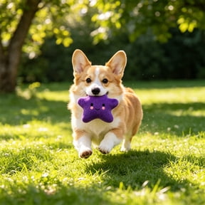 FastXmas Pet Bite Squeaky Toys Smile Star Cute Stuffed Toys for Dogs Biting BB Sound Chew Squeaker Star Shape Plush Toy for Cats & Small Animals Exercise Entertainment (Star)