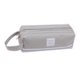 thumbnail image 1 of FastXmas Portable Pencil Case with Handle, Minimalist Large Capacity with Zipper Organizer Storage Pouch Pen Bag with 2 Compartments Cosmetic Bags For All Students(7.6 * 3 Inch), 1 of 3