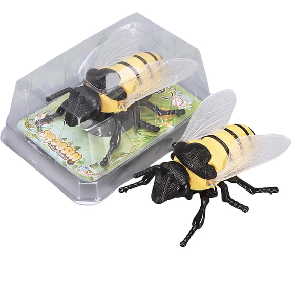 FastXmas Realistic Insects Figurines Toys - Wind-up Plastic Bugs Figures Toys with Cicada Bee Ant Dung Beetle, Educational Toy Cake Toppers Christmas Birthday Gift for Toddlers Kids