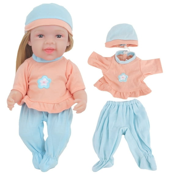FastXmas Reborn Baby Doll Clothes Accessories, Kids Playhouses Doll Clothing, 12 Inch Reborn Realistic Babydolls Clothes, Baby Girl Doll Outfits and Accessories