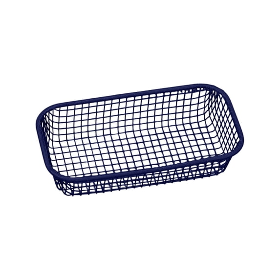 FastXmas Small Iron Desktop Basket for Organizing Desk Kitchen Bathroom Storage Sturdy Mesh Container Decorative Tray for Living Spaces for Miscellaneous Storage(3.1 * 6.4 Inch)