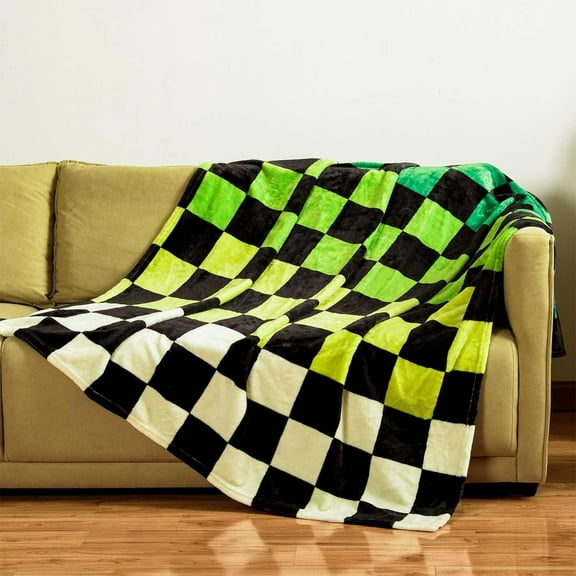 FastXmas Small Size Christmas Throw Blanket,27.5 x 39 Inch Sofa,Bed Fuzzy and Soft Blanket, Machines Washable,Plaid Pattern Warming Blanket for Holiday Camping,Napping,Winter Blankets,Christmas Day