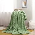 thumbnail image 1 of FastXmas Soft and Warm Blanket - Cosy Throw Nylon Blanket - Lightweight for Couch Bed Chair - Thick, Warm and Breathable - Suit All Season Cozy Fuzzy,Plush Bedding(Green 59 x 39 Inch), 1 of 6