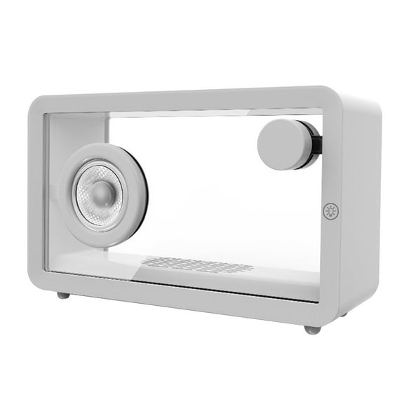 FastXmas Transparent Bluetooth Speaker, Powerful Sound and Deep Bass Wireless Speaker with Colorful LED Light, Rechargeable AUX/Bluetooth Computer Speaker with Stereo Surround for Home Office Travel