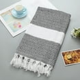 thumbnail image 1 of FastXmas Turkish Beach Towel, Cotton Diamond Weave Boho Style Beach Towel with Tassels, Sand Free Quick Dry Beach Blanket Oversized Lightweight Soft Peshtemal Towel for Travel Vacation(39"x71"), 1 of 7