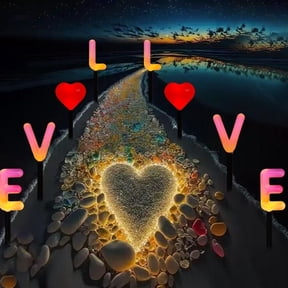 FastXmas Valentines "LOVE" Light Up Letters - Romantic Solar Lights Classic Shape Elementals for Special Nights Marriage Wedding Anniversary Honeymoon, Solar Operated(4.7*2.7 Inch)