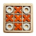 thumbnail image 1 of FastXmas Wooden Tic Tac Toe Board Game –Interact Board Toys Montessori Toys Handcrafted Noughts and Crosses Family Game | Table Desk Floor Indoor Game Gifts, 1 of 5