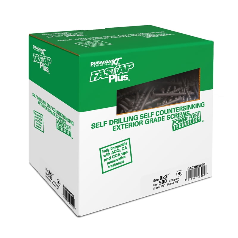 Fastap No. 8 Phillips Countersink Head Steel Exterior Wood Screw 1000 ...
