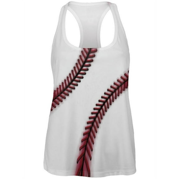 Fastball Baseball All Over Womens Work Out Tank Top Multi X-LG