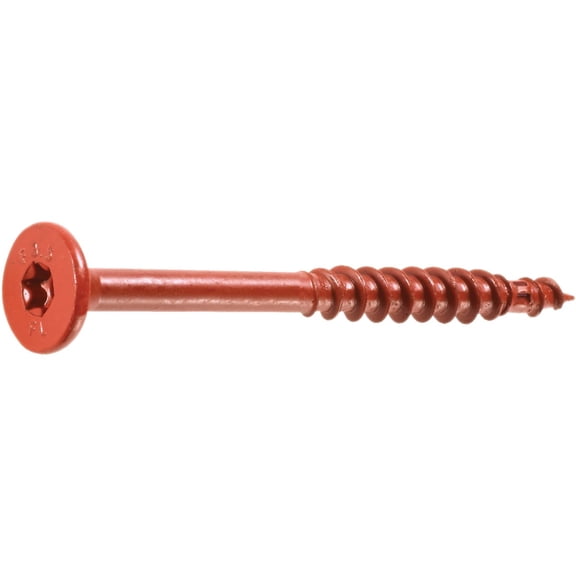 FastenMaster FlatLok Structural Wood Screw - Engineered, Epoxy, Red - 50 Count, 3-1/2 In. — Construction & DIY Use, Standard Hardware Spec