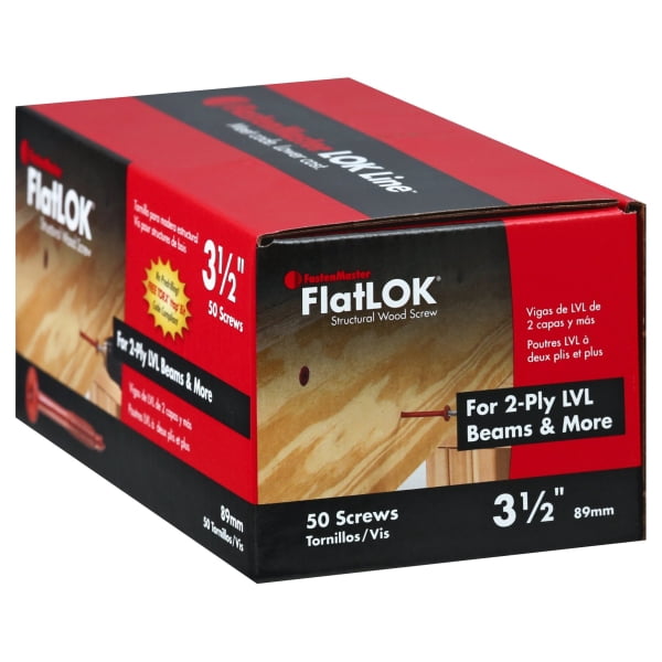FastenMaster FlatLok 3-1/2 In. Engineered Structural Wood Screw (50-Count)